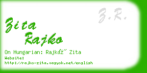 zita rajko business card
